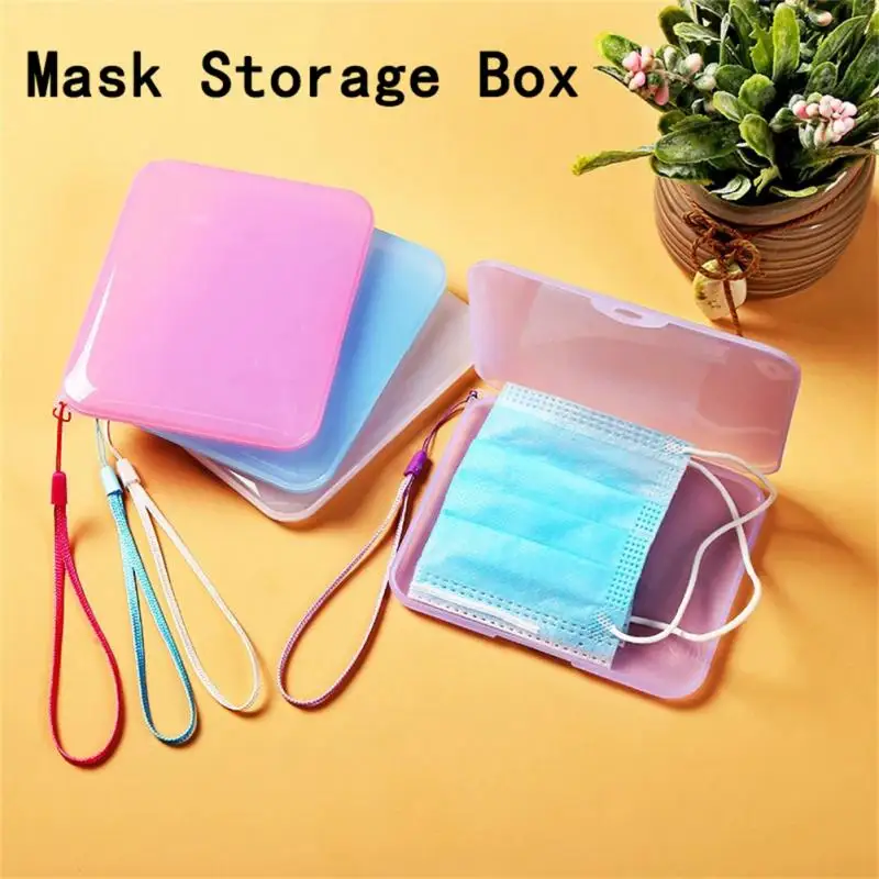 

Translucent Mask Storage Box, Portable Translucent Rope Mask Temporary Storage Clip For Outdoor Travel, Health And Hygiene