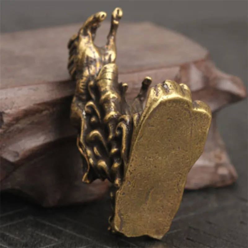 Твердая латунь бегущие лошади маленькая статуя подставка для ароматических