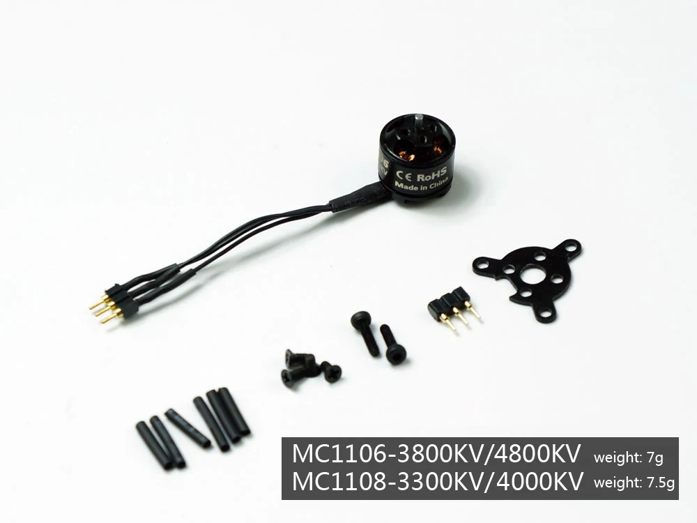 Устройство 2S с микро-мощностью двигателем 1106/1108 ESC сервоприводом пропеллером для