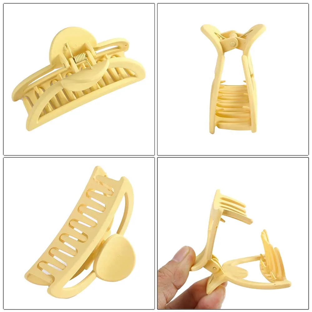 Заколка для волос Haimeikang полукруглая заколка карамельного цвета Женский хвостик