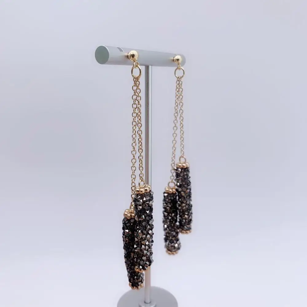 Новые золотые серьги модные ювелирные свадебные подарки для вечеринки Женские