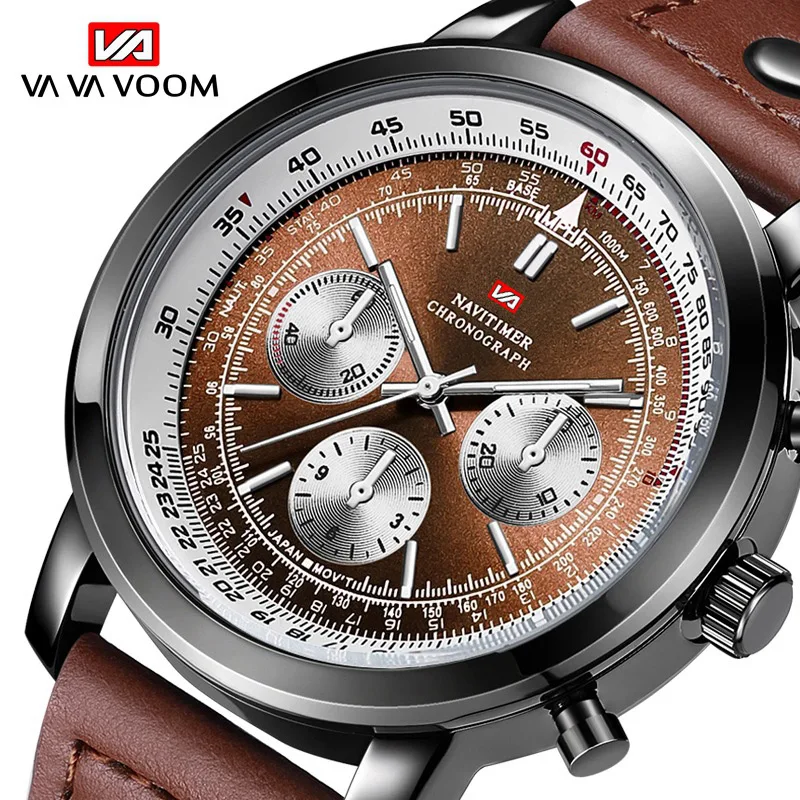 Кварцевые часы для мужчин классный кожаный Автоматический Дата мужские наручные