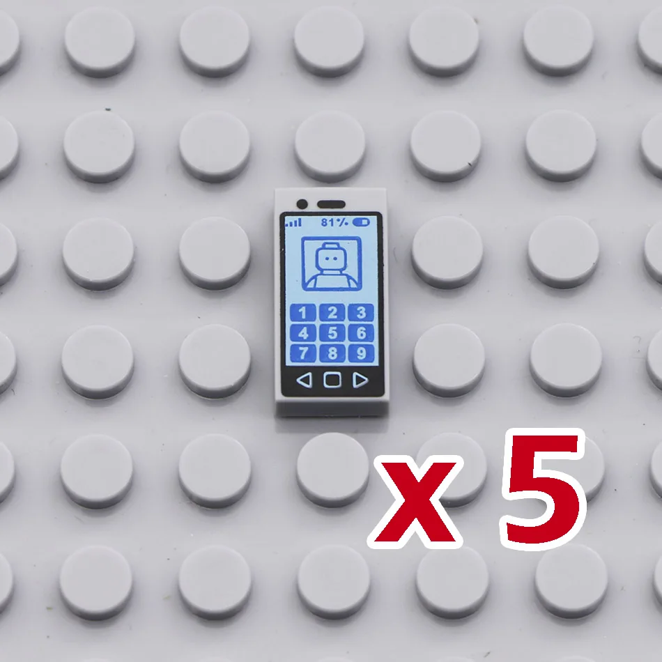 Детали города MOC строительные блоки телефон газета компьютер часы DIY сцена дом