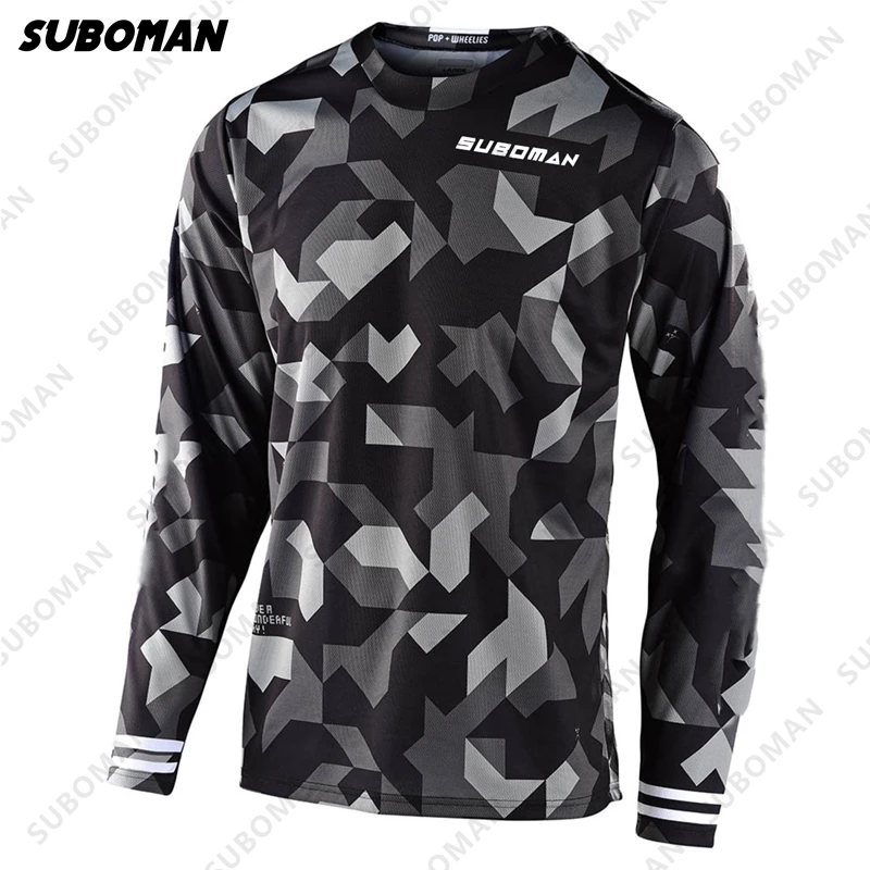 

fashion suboman summer Enduro downhill long sleeve motorcycle jersey MTB cycling jersey hombre bmx mountain bike shirt 2021