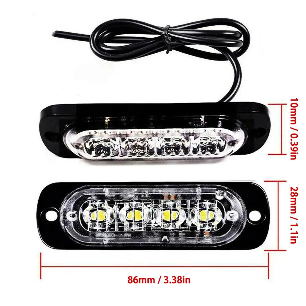 12-24 В янтарсветодиодный светодиодная балка для автомобиля грузовика аварийные
