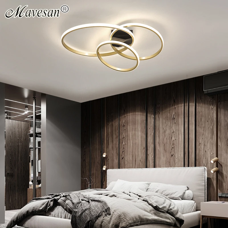 Новые Кольца светодиодный Люстра для Обеденная Кухня Спальня Гостиная вилла