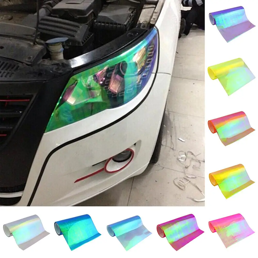 

Stylish Car Vehicle Headlight Tail Lamp Fog Light Tint Film Sticker Decoration