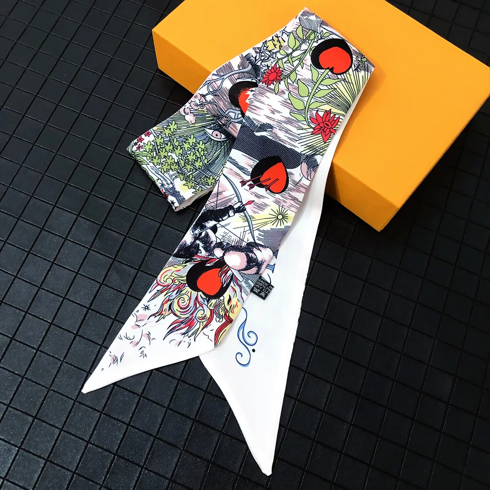 Фирменный шарф Hummingbird с тропическим дождевым лесом женские узкие сумочки шарфы