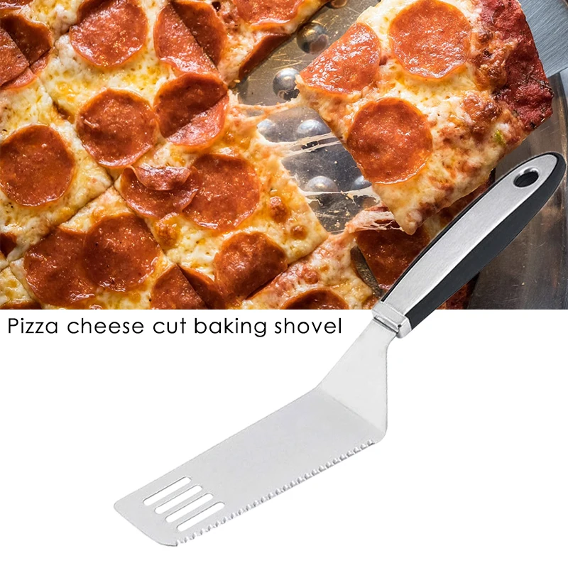 1PC Stainless Steel Serrated Cake Server Shovel Kitchen Baking Pastry Spatulas Pie Pizza | Дом и сад