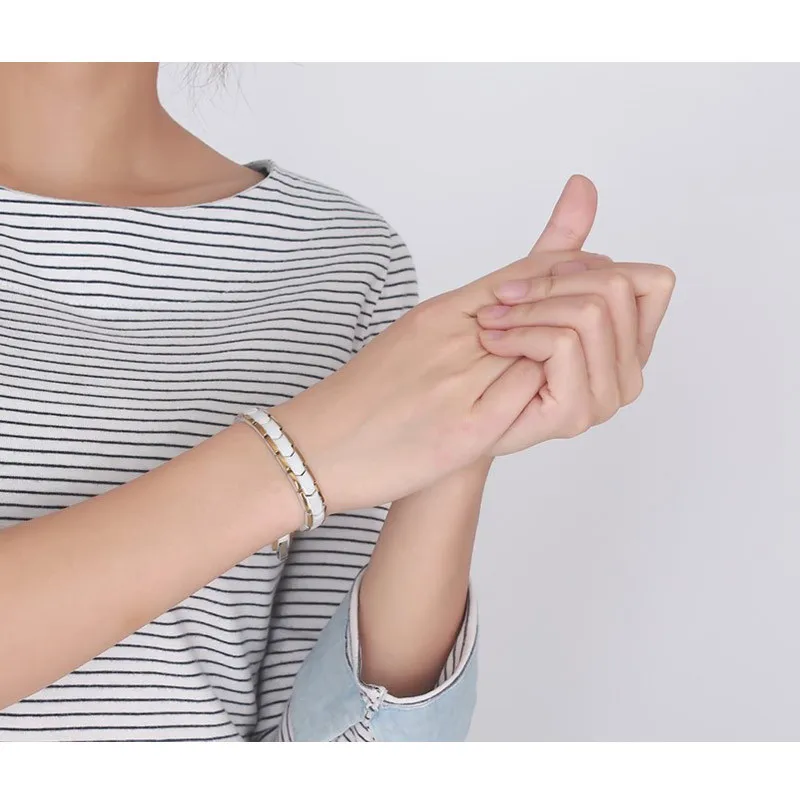 Браслет KOtik для женщин керамический медицинский браслет с оповещением магнитная