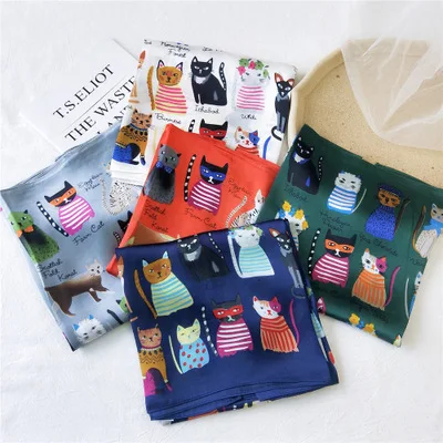 

90*90cm New Large Square Scarf Female Korean Scarf All-match Shawl Elegant Decorative Scarf women