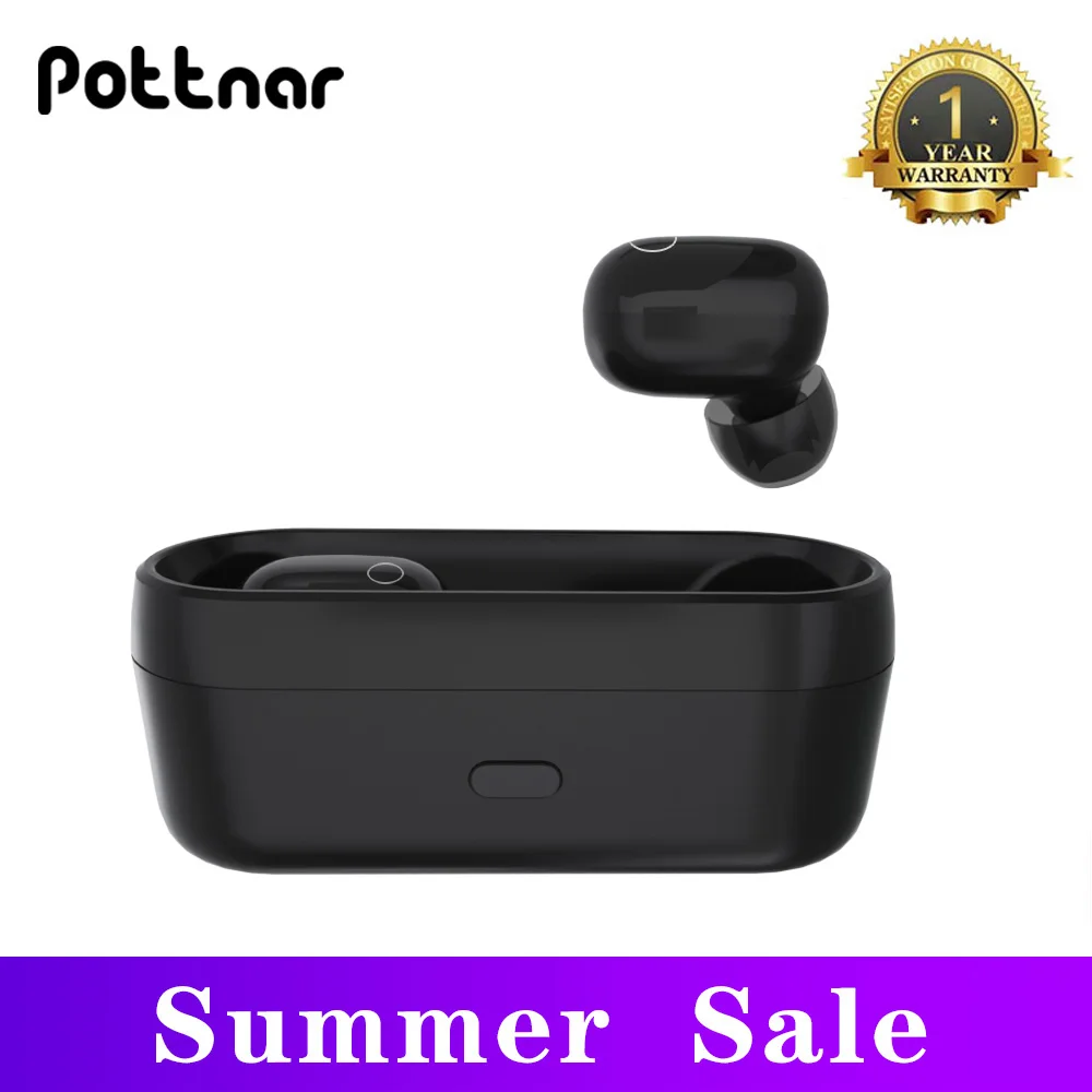 TWS стереонаушники pottнар с поддержкой Bluetooth 5 0 и зарядным - Цена: 526,91 - 564,60 руб.