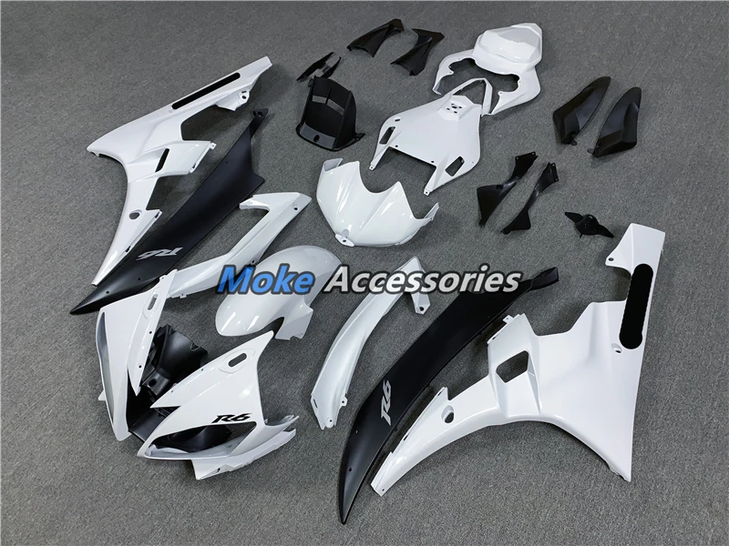 

Motorcycle Fairings Kit Fit For Yzf R6 2006-2007 Bodywork Set High Quality Injection White Black