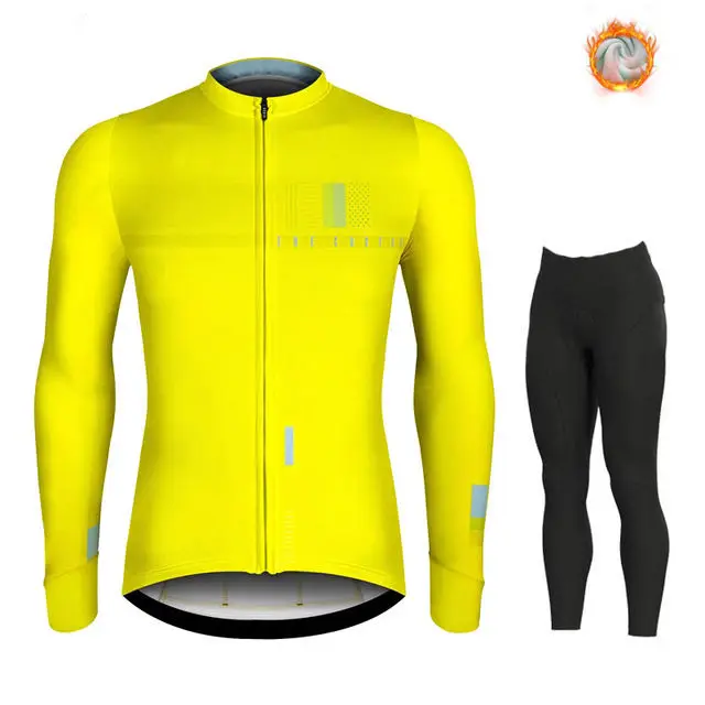 cycling jersey set10 Зимний шерстяной костюм для велоспорта, мужской костюм для велоспорта, уличная спортивная одежда, форма для горного велосипеда, комплект для триатлона, гобайка - Цвет: cycling jersey set10