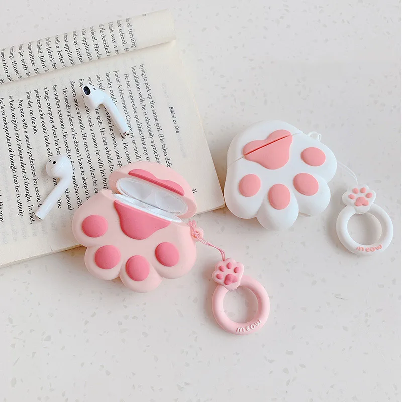 Милый чехол для наушников для Airpods, чехол Bluetooth, Забавный 3D чехол с когтями для Apple Air pods 2, защитный чехол, наушники, гарнитура