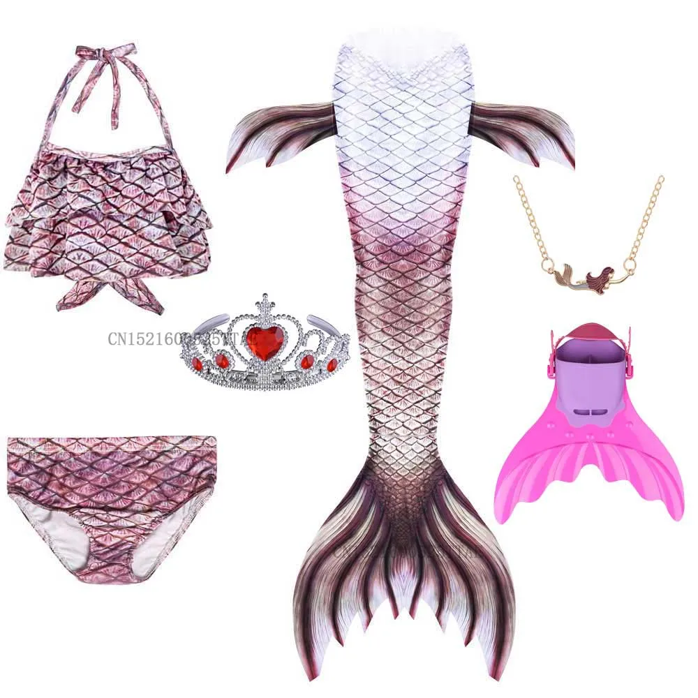 Купальный костюм Ариэль для девочек с хвостом русалки 2020 |