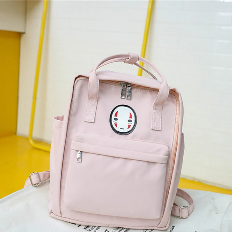 pink Женский рюкзак с принтом, сумка для женщин, большой школьный рюкзак для ноутбука, для колледжа, студенческие сумки, дорожная сумка, Mochila, желтый - Цвет: pink