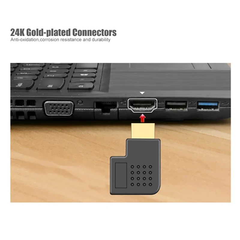 Переходник HDMI (штекер-гнездо) 180/360 градусов для HD TV PS4 ноутбуков ТВ-приставок |