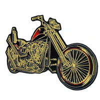 large motorcycle embroidered punk biker patches clothes stickers apparel accessories badge
