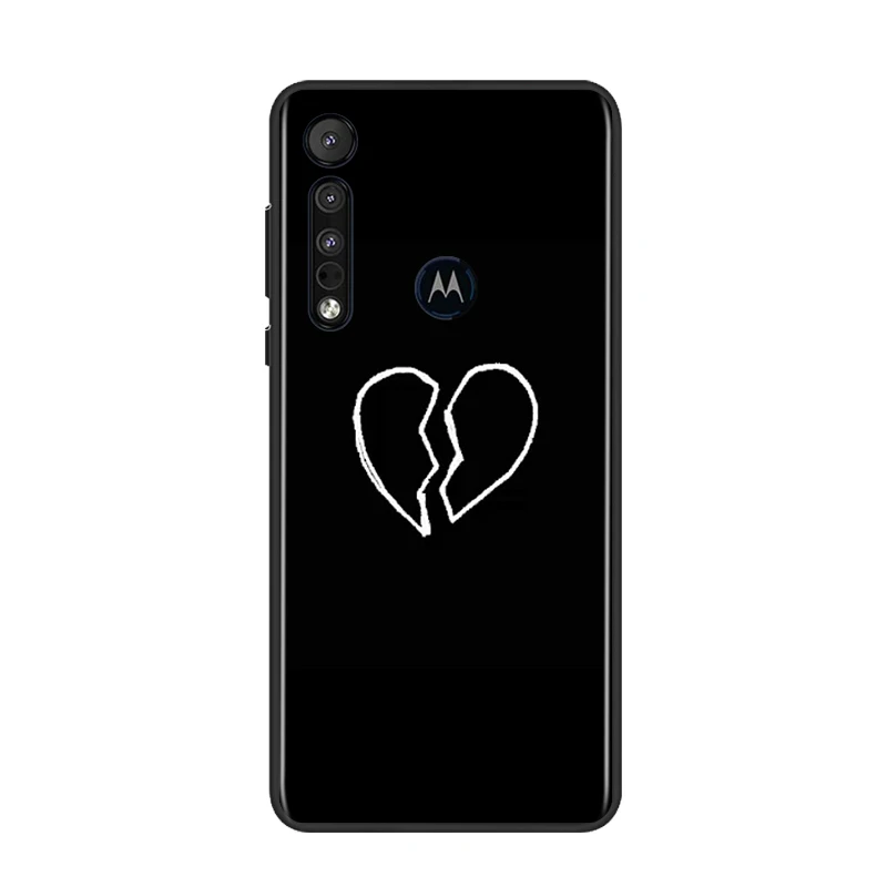 

Abstract Black Art for Motorola G9 G8 G Edge One E7 E6 Power Lite Marco Hyper Fusion Plus Play Black Phone Case