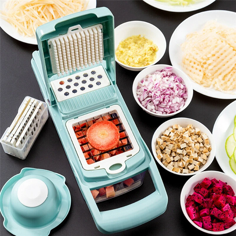 Multifunction 7 in 1 Kitchen Pressing Food Chopper Cutter Slicer Peeler Dicer Vegetable Cheese Peeling Tool Tools | Дом и сад