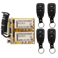 2ch relay wireless remote control switch rf mini small 3 7v 5v 6v 9v 12v momentary controller module remote control module