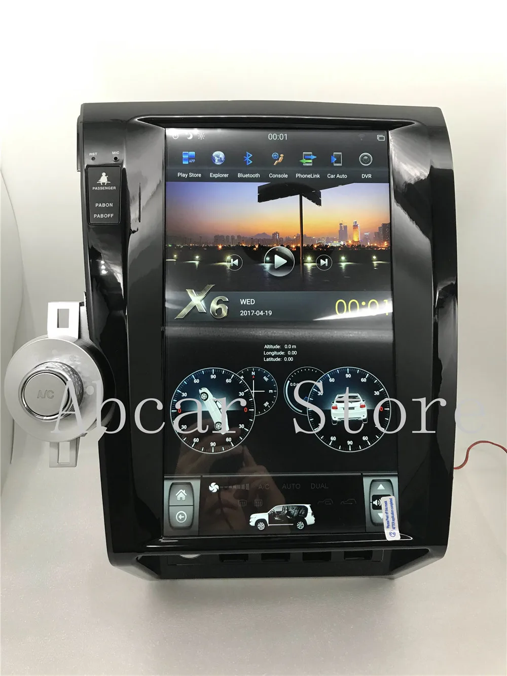13,6 ''Tesla стиль Android 8,1 HDMI PX6 автомобильный dvd-плеер gps навигация для Toyota tundra Sequoia 2007-2011 головное устройство стерео радио