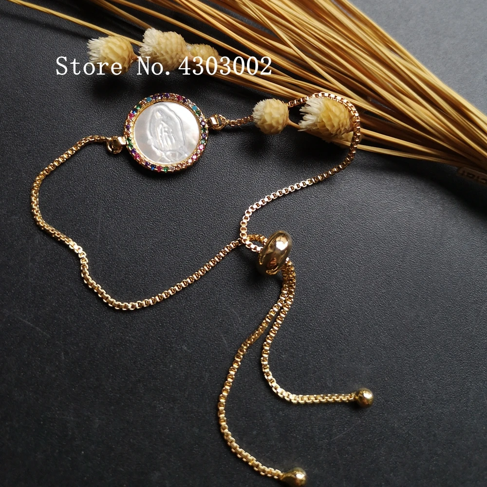 Акция! Натуральный девственный гуадалуп перламутровый браслет из ракушек для