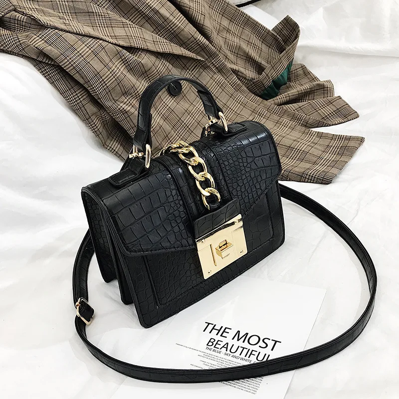 swdf ladies bag 2022 new fashion crocodile leather shoulder messenger bag ladies handbag designer handbag shoulder messenger bag free global shipping