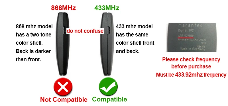 Marantec D302 D304 D313 двери гаража дистанционного Управление 433,92 МГц пульт Marantec Digital / Comfort гараж команда ручной передатчик 433
