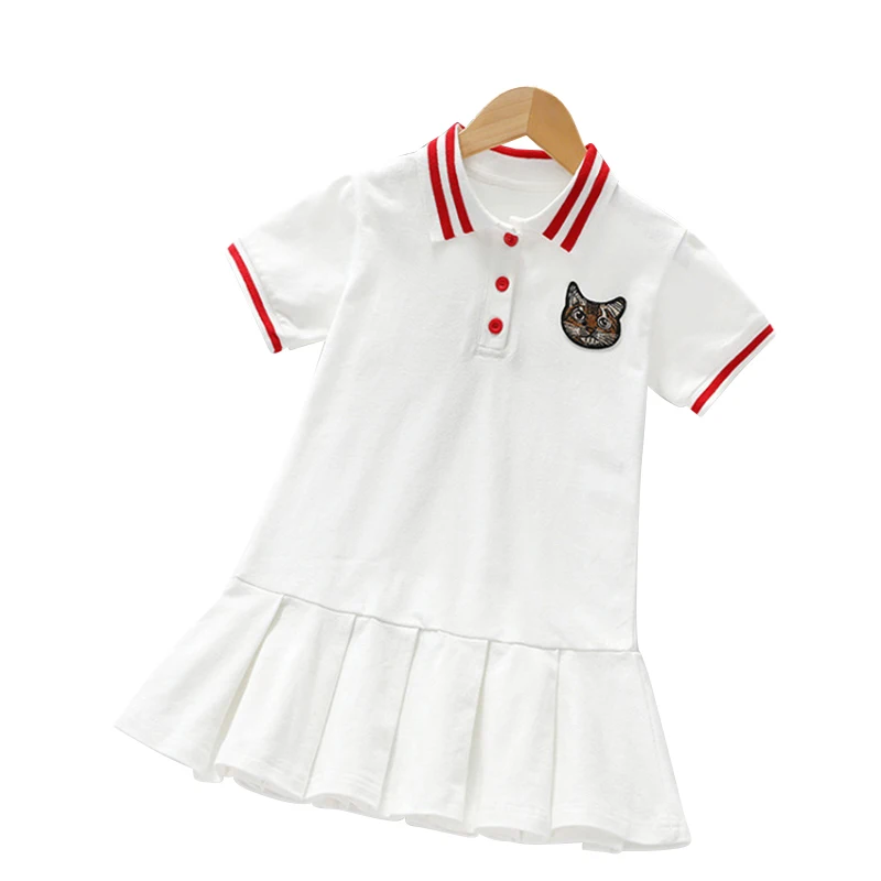 Юбка-поло для девочек детская хлопковая юбка принцессы маленького и среднего