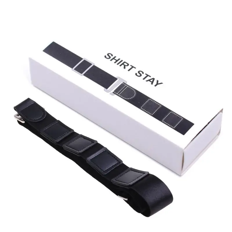 

Мужская/женская рубашка, нескользящий бандаж, регулируемые Немнущиеся фиксирующие ремни с заправляемым поясным ремнем, деловой офисный ре...