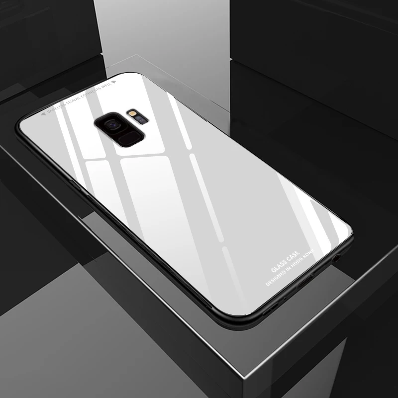 Белый Для samsung Galaxy S10 S9 Plus чехол ZROTEVE Coque для samsung Note 10 9 8 чехол закаленное стекло крышка S 9 S8 Plus S10 E S10E чехол s - Цвет: Белый