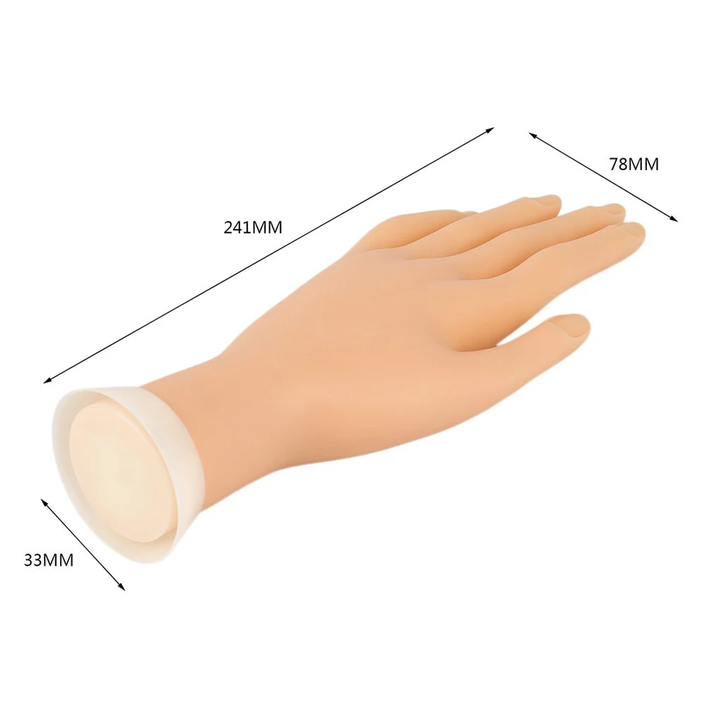 Мягкая пластиковая модель для практики ногтевого дизайна 1 шт. гибкая мягкая