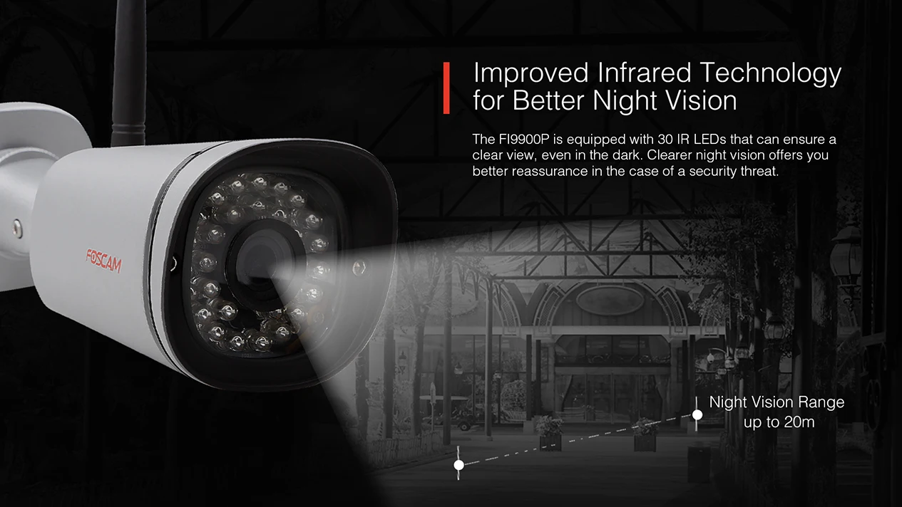 Foscam FI9900P HD 1080P наружная WiFi камера безопасности Всепогодная IP66 пуля 2.0мп IP Беспроводная камера наблюдения наружная IP камера