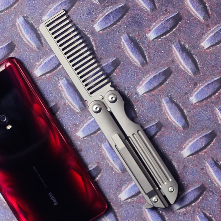 Титановый сплав двуглавый гребень для самообороны защита инструменты