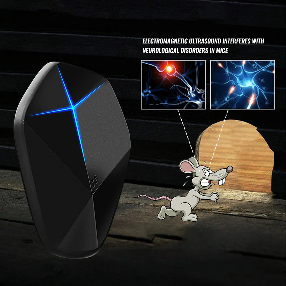 220 В отпугиватель мышей Электронный ультразвуковой электронный крысиный мышонок