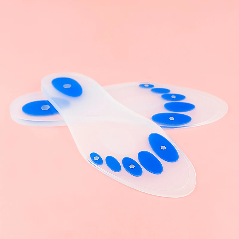 Силиконовая невидимая приподнятая стелька поддерживающая успокаивающее