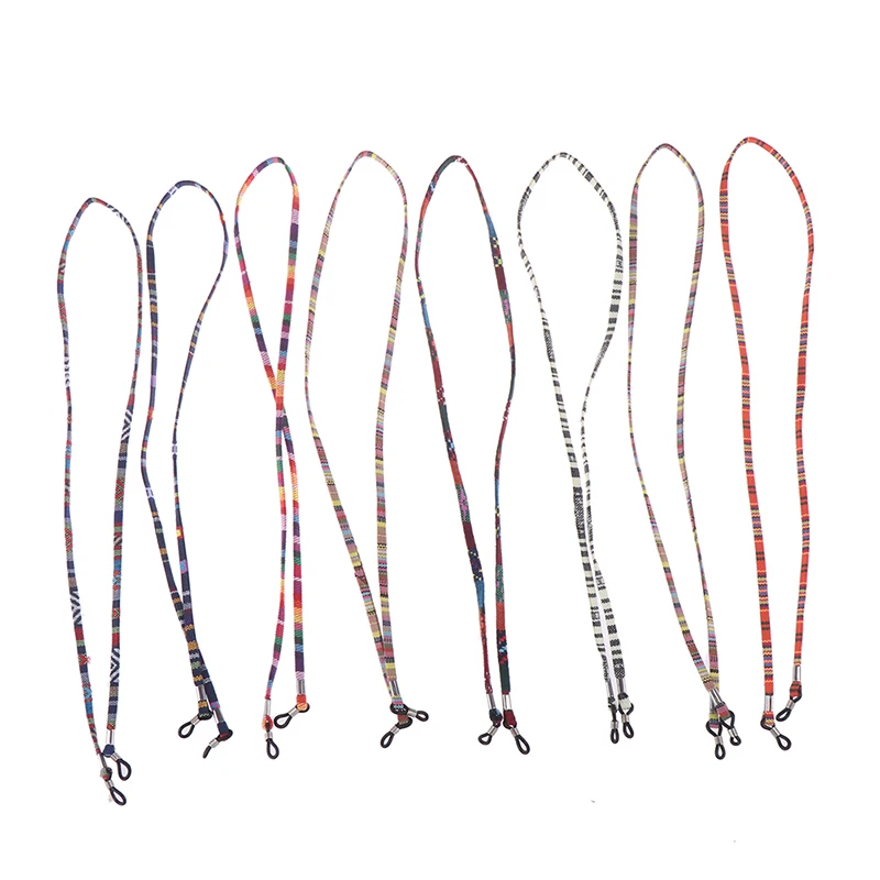 

Retro Eyewear Lanyard Eyeglass Sunglasses Cotton Neck String Cord Retainer Strap Holder With Good Silicone Loop