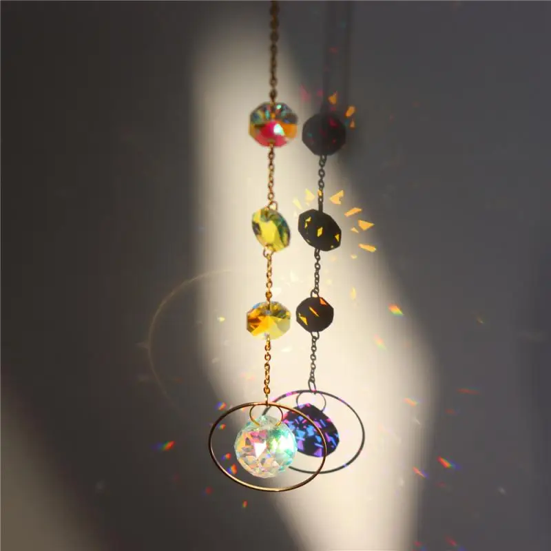 

Outdoor Wind Chimes Yard Garden Sun Suncatcher Plated Colorful Beads Wind Chime Wall Hanging Home Decor Decoration Wind Chimes