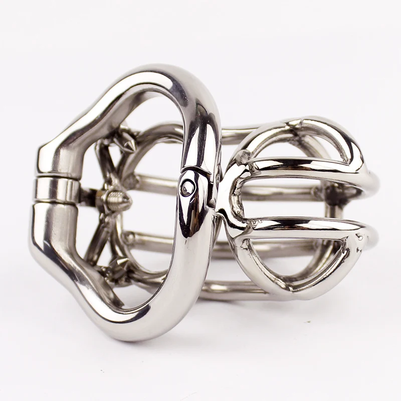 Классическая Клетка для петуха скрытый замок целомудрие клетка из нержавеющей