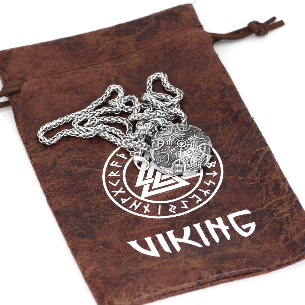 Амулет Vegvisir скандинавский Викинг из нержавеющей стали ожерелье подвеска с