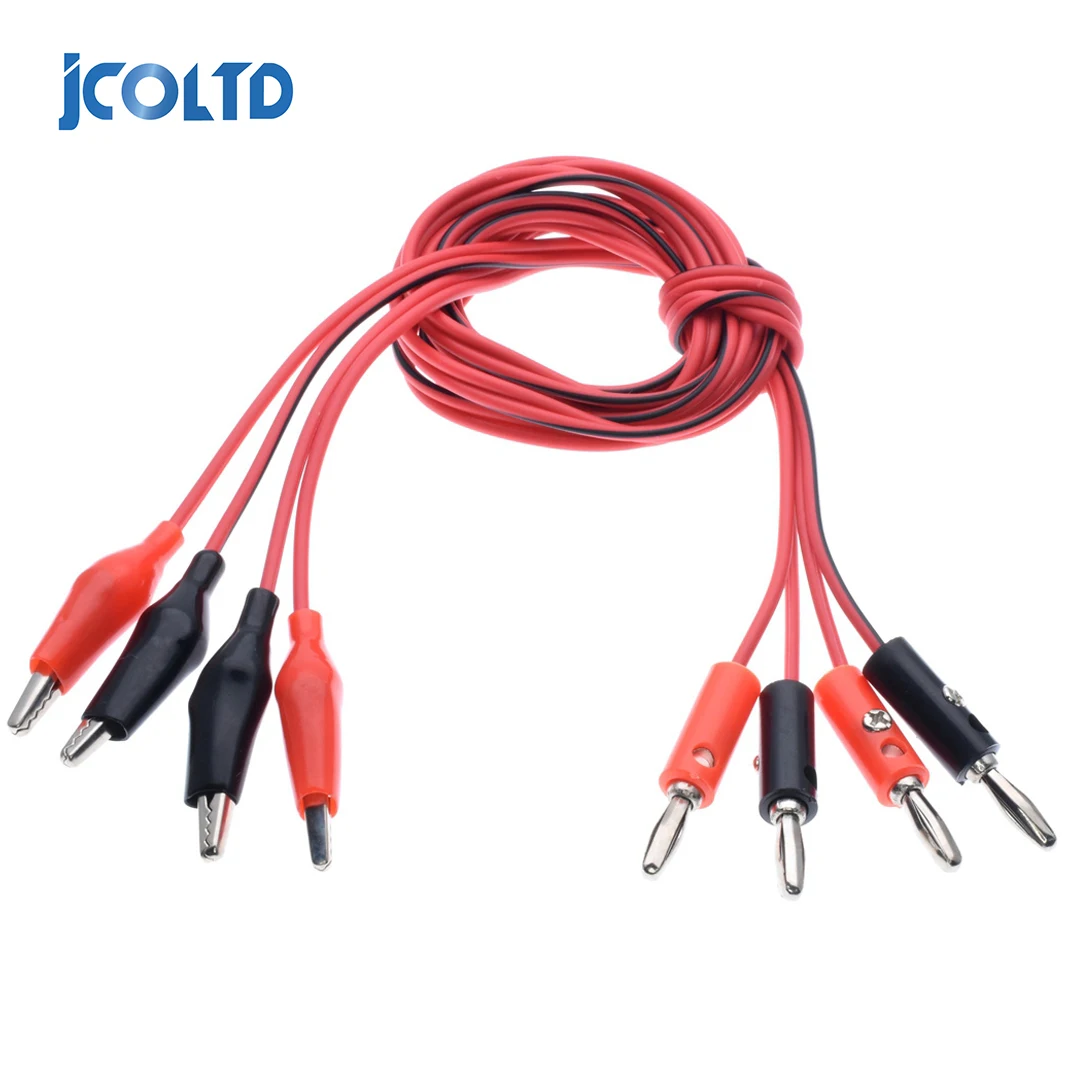 Зажим типа крокодил на штекер банан 1 м|Щипковые зажимы| |