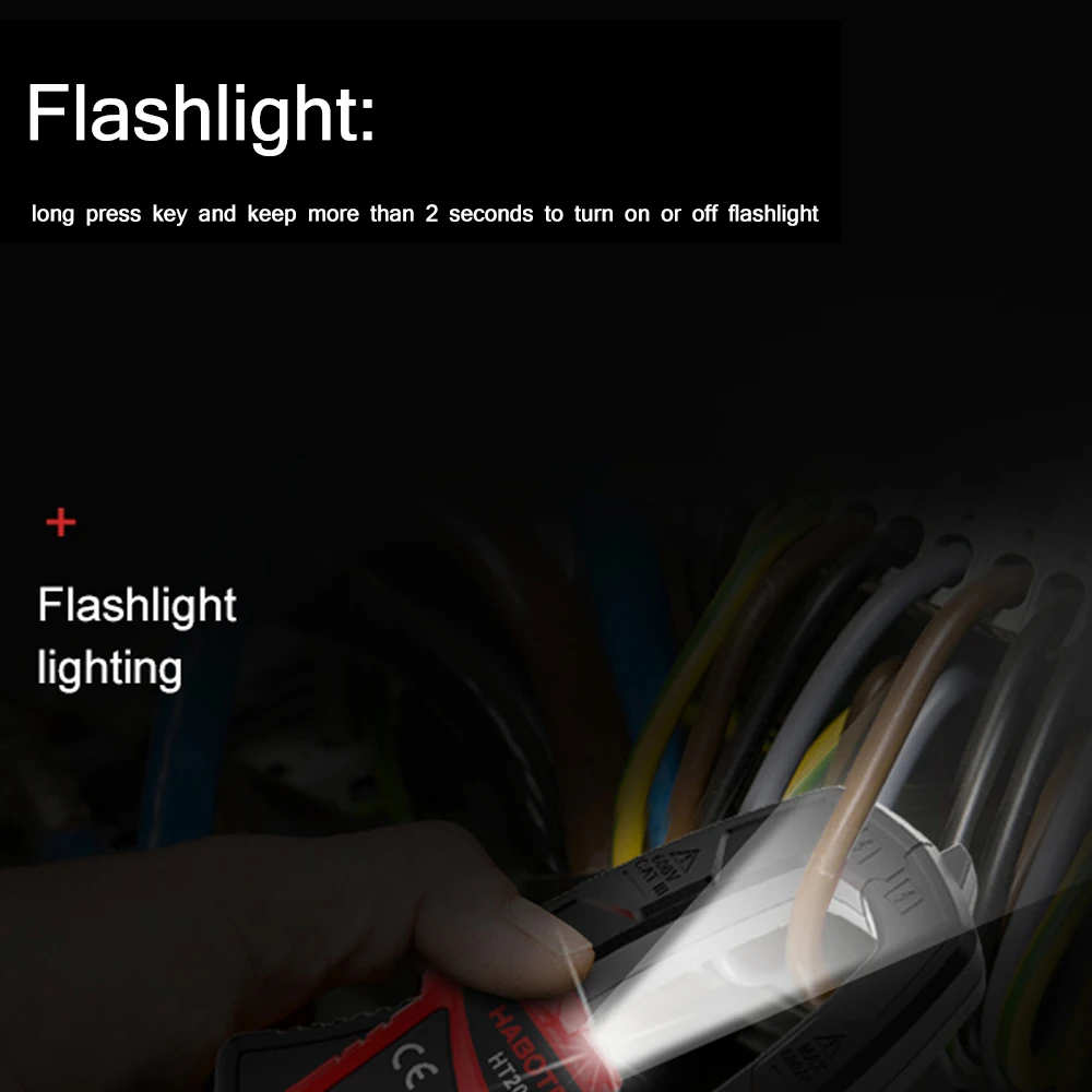 Цифровой клещи двухпроводный дисплей амперометрический мультиметр 600A Ac