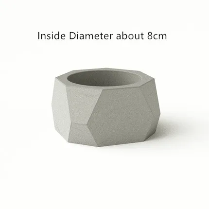 

Irregular Prismatic Pattern Flowerpot Mold for Concrete Planter DIY Retro Succlent Plants Pot Molds Gardening Decoration Tools