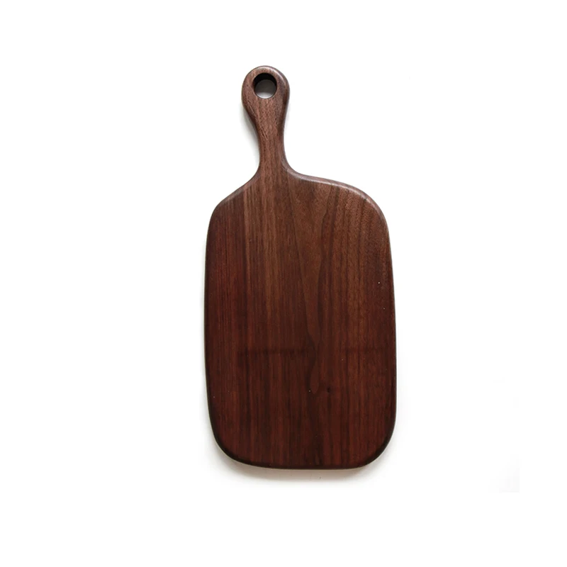 Деревянная доска поднос для стейка разделки из черного ореха стильная тарелка