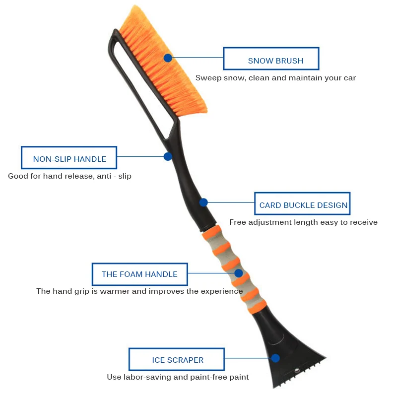 Инструмент для удаления снега из АБС-пластика скребок льда щетка на транспортном