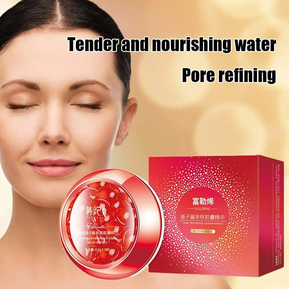 

Caviar Capsules Essence For Females Moisturizing Whitening Serum Pores Nourishing Shrink Face Capsules Aging Anti A9K5