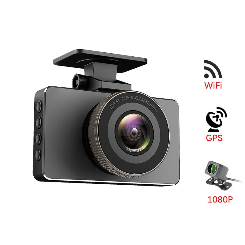 2K видеорегистратор GPS Wifi Hisilicon Hi3559 Автомобильный Dashcam 3 0 &quotвидео регистратор