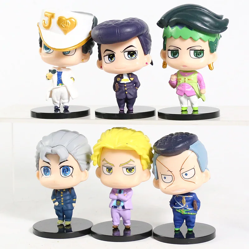JoJos странные приключения алмаз Небьющийся Higashikata Josuke Kujo Jotaro Rohan Kishibe ПВХ Фигурки